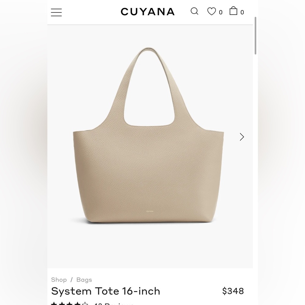 Cuyana System Tote 16inches
